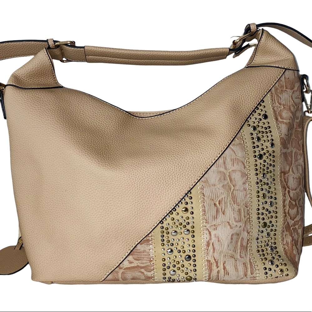 Leather fashion handbag *tan